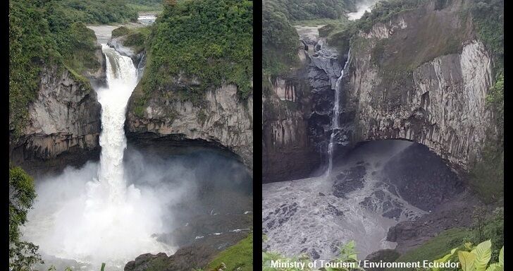 Ecuador's Tallest Waterfall Vanishes