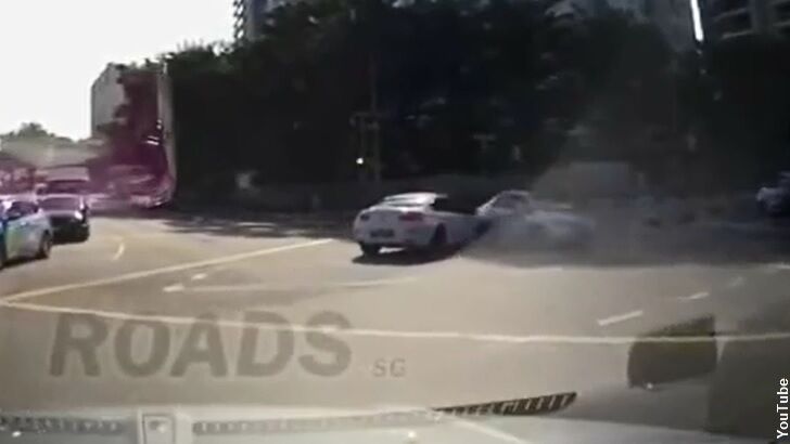 Watch: Dashcam Captures 'Ghost Car' Accident in Singapore