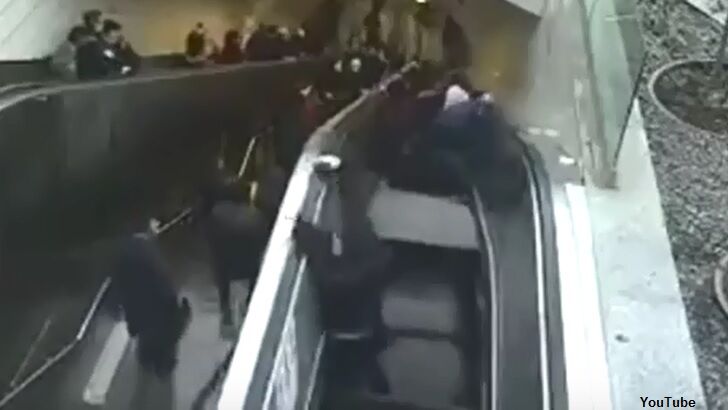 Watch: Escalator 'Eats' Turkish Man