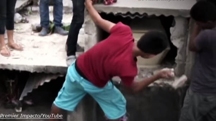 Buried Alive?! Family Tries To Free Entombed Teen