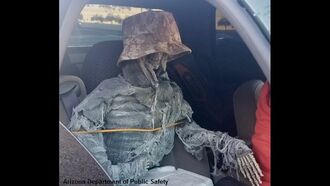 Driver in Arizona Busted Using Carpool Lane with Skeleton Passenger