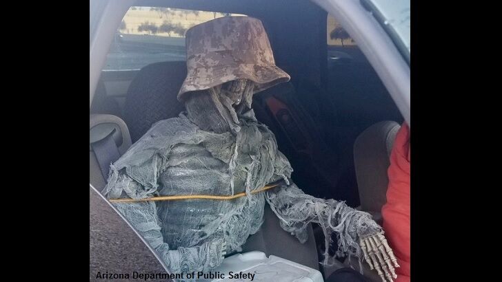 Driver in Arizona Busted Using Carpool Lane with Skeleton Passenger