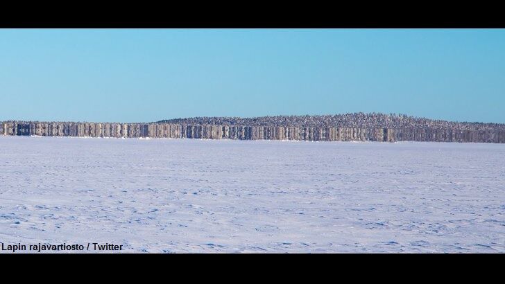 'Ghost Island' Appears on Finnish Lake