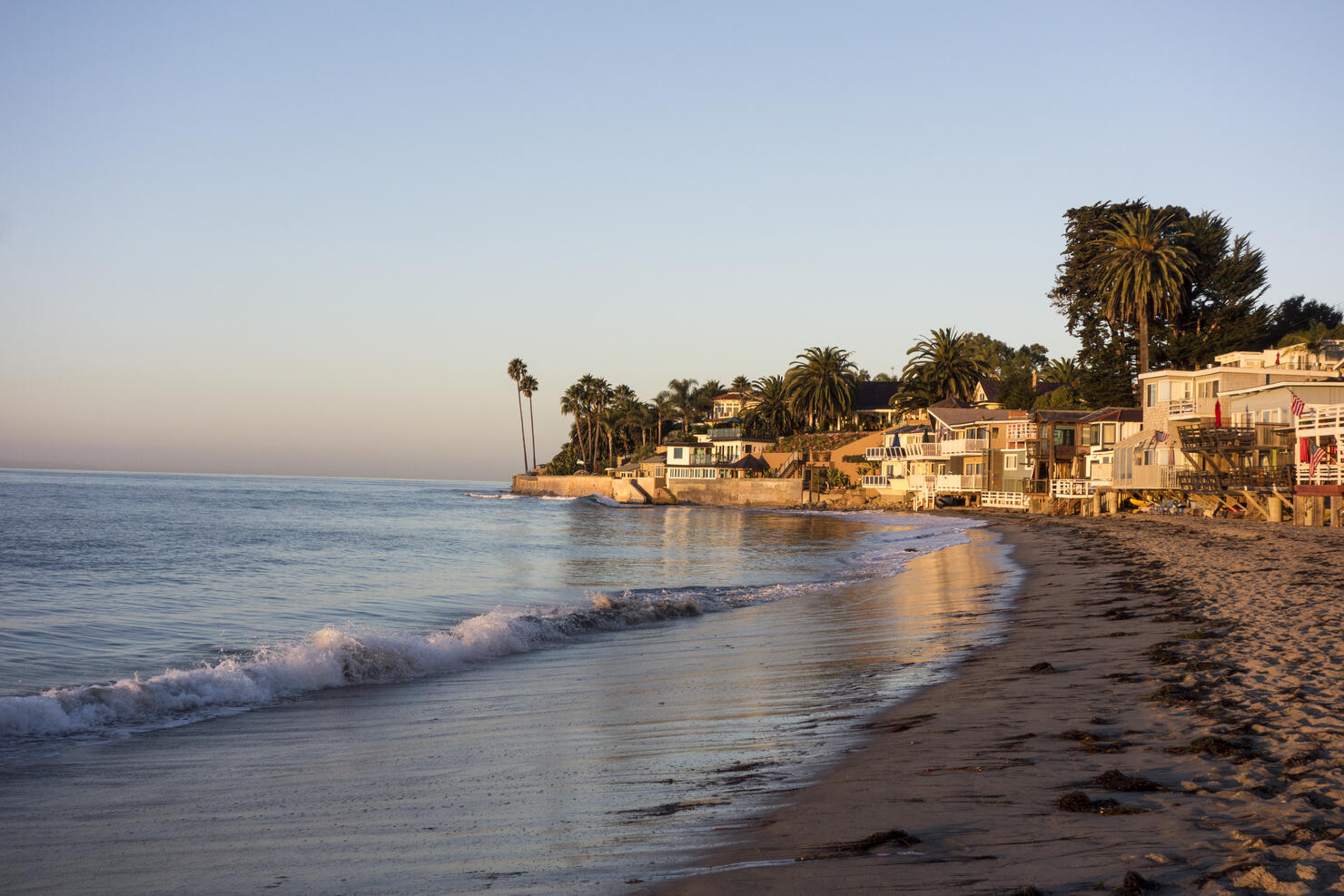 Miramar beach in Montecito, Santa Barbara, California, USA