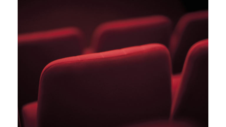 Empty theater seats, cropped