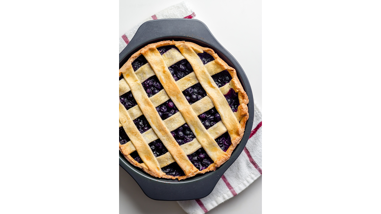 Blueberry Pie From Above