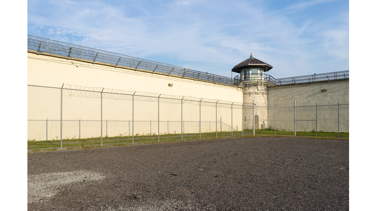 The exercise yard of a decommissioned prison