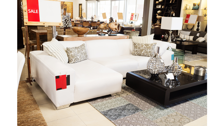 Couch on sale at upmarket home decor outlet