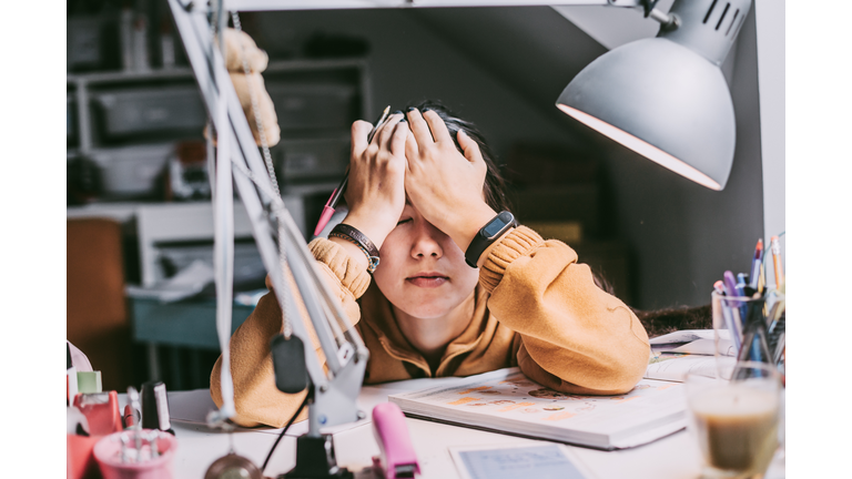 stressed student