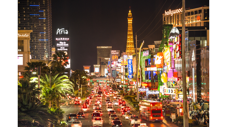 USA, Nevada, Las Vegas at night