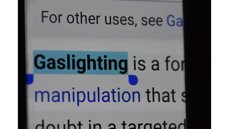 Verbal word interpretation OF GASLIGHTING