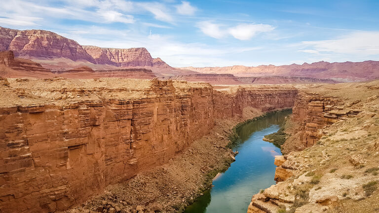 Marble Canyon and Colorado river in Coconino County, Arizona, United States