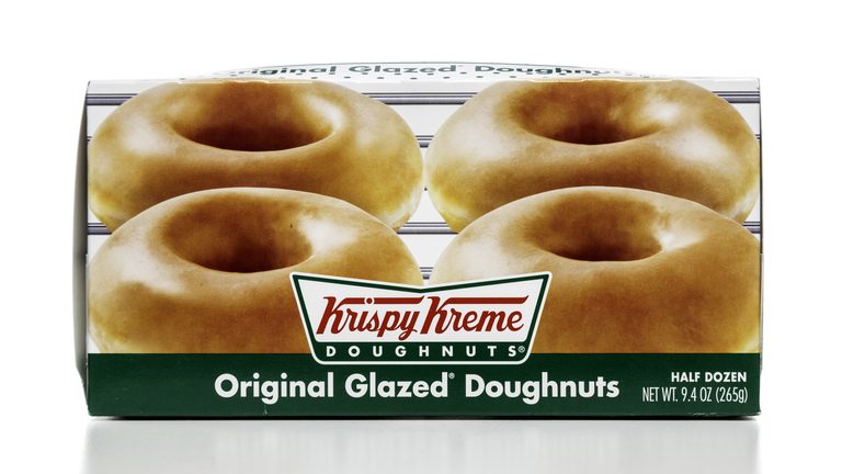 Krispy Kreme original glazed doughnuts