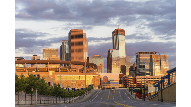 Minneapolis Skyline and Minnesota Twins Target Field - Horizontal