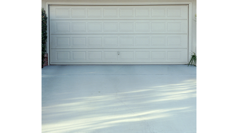 Garage door and driveway