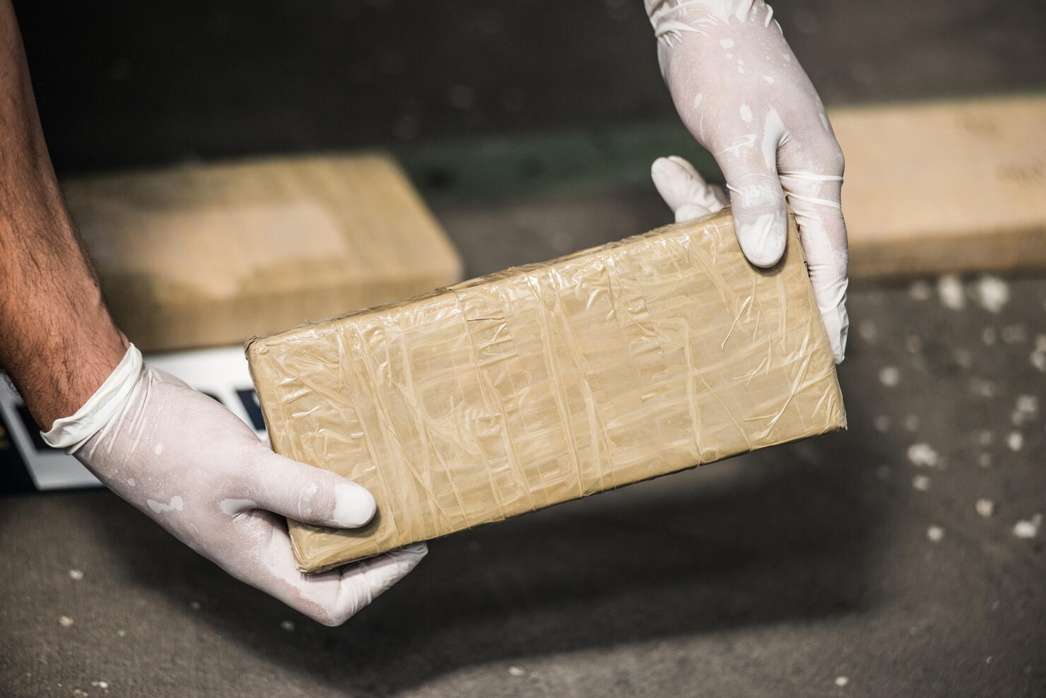Drug Trafficking - Package with drugs