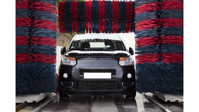 car in a car wash