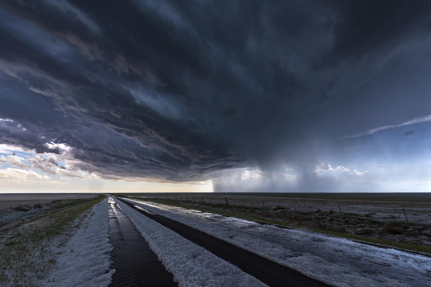 Extreme Hail storm, Colorado. USA