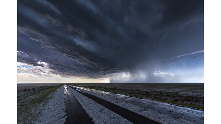 Extreme Hail storm, Colorado. USA