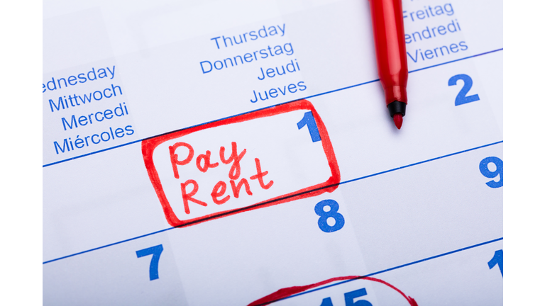 Pay Rent Note In Calendar