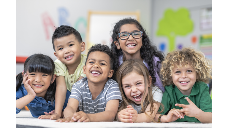 Group of smiling students