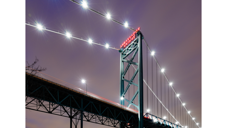 Ambassador Bridge at Dusk