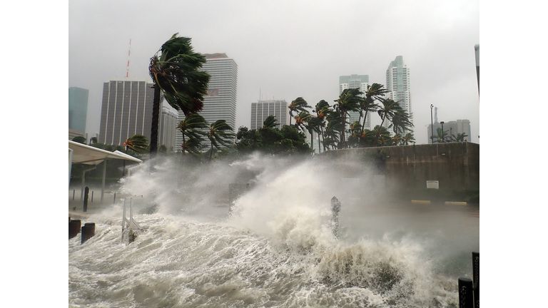 Hurricane Irma Extreme Image of Storm Striking Miami, Florida