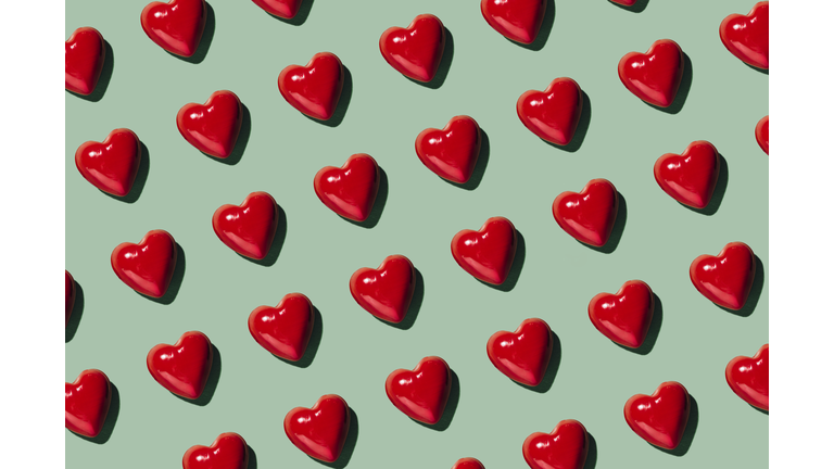 Red Hearts Background