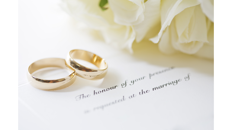 Wedding Rings and Invite