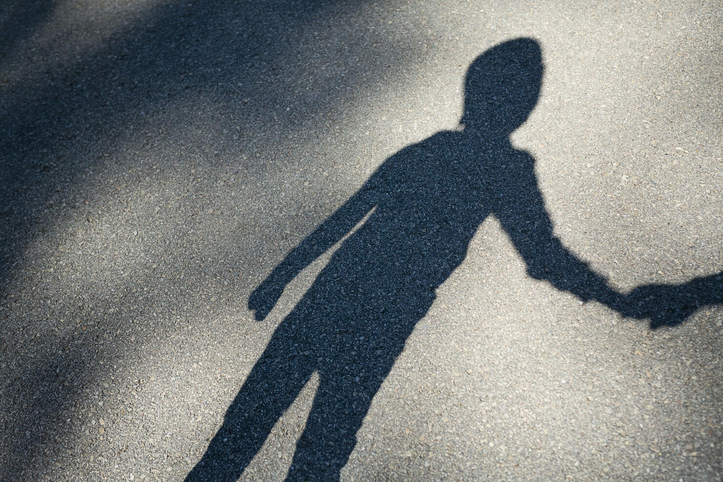 Shadow of a boy