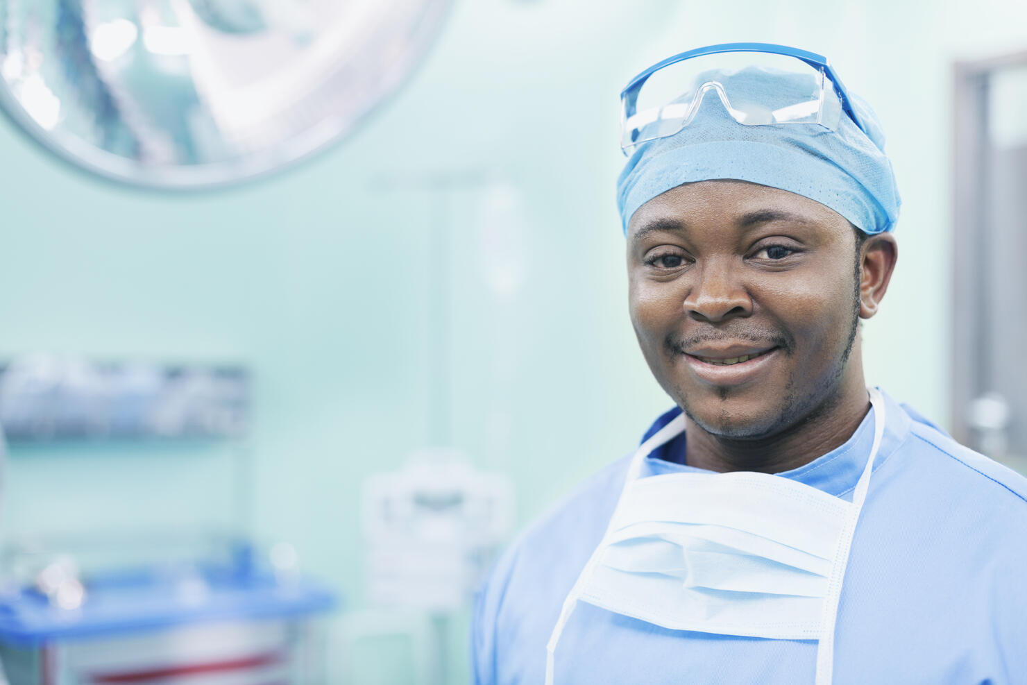 Portrait of surgeon in operating room in hospital