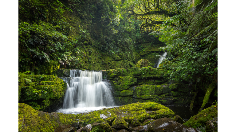 Waterfall In Forest