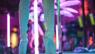 Stripper knifes DJ at Casa Diablo