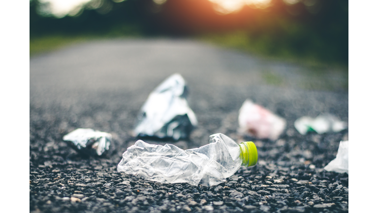 Close-Up Of Garbage On Road