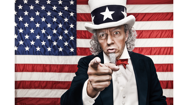 American Flag with Uncle Sam pointing at you