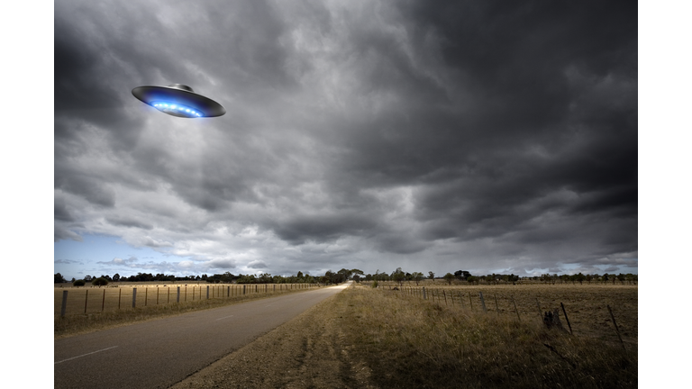 UFO on Country Road
