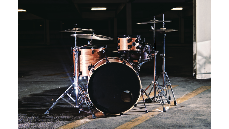 Drums in a Parking Garage