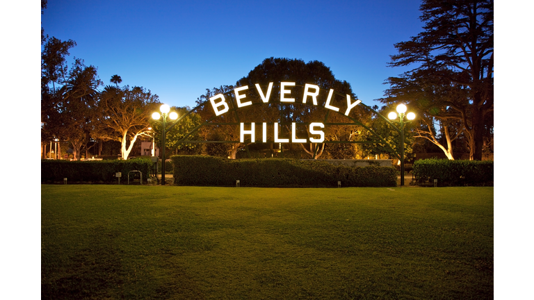 Beverly Hills sign in California