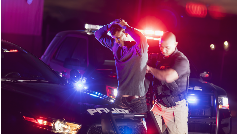 Police officer making an arrest