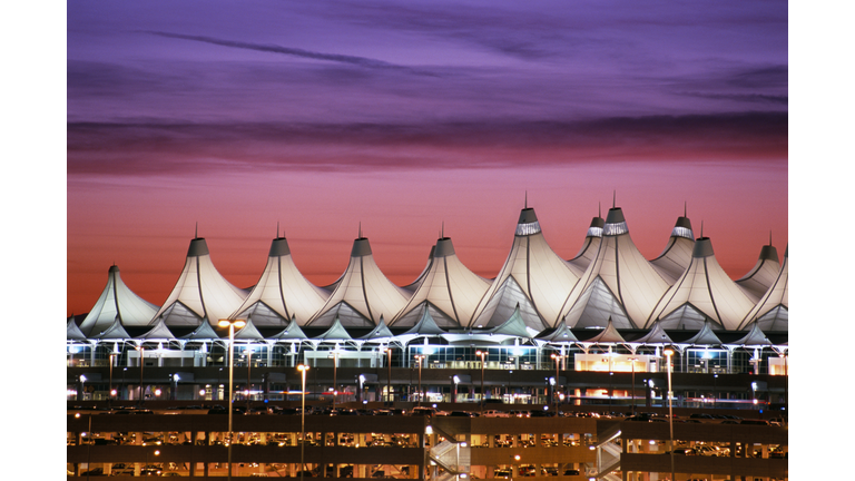 Denver International Airport at Dusk