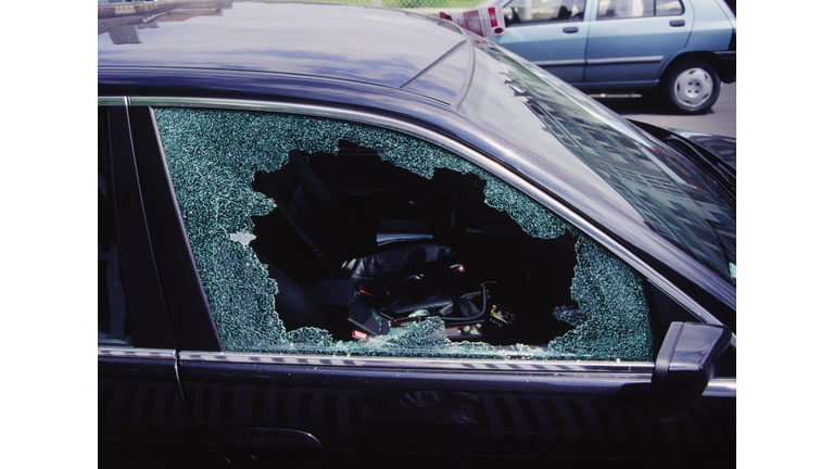 Smashed Car Window