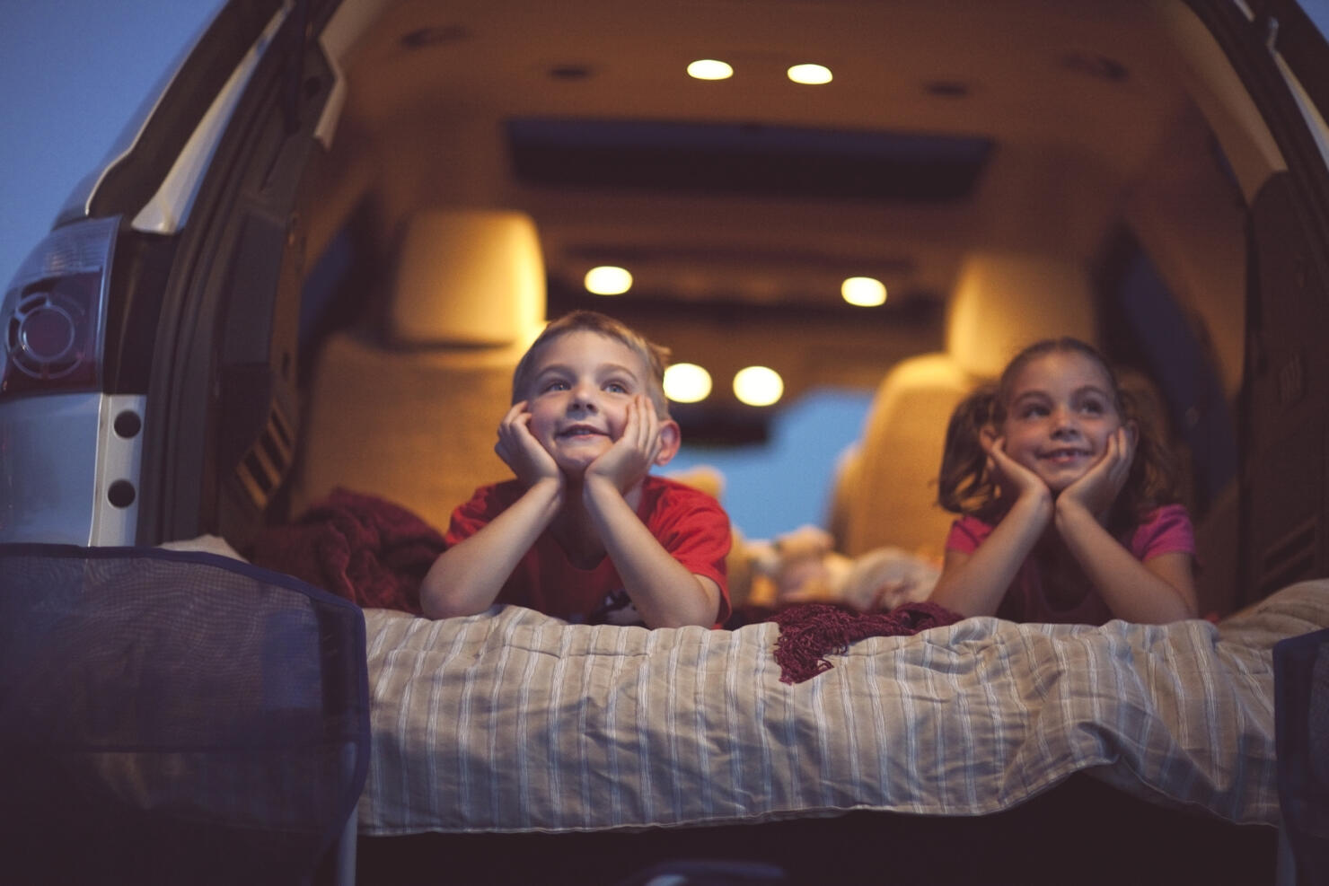 Children at a Drive-in Movie