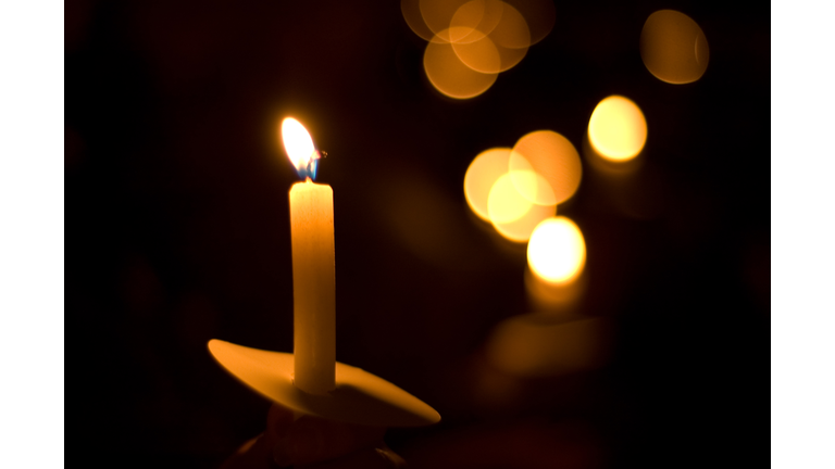 holiday candlelight service or memorial vigil