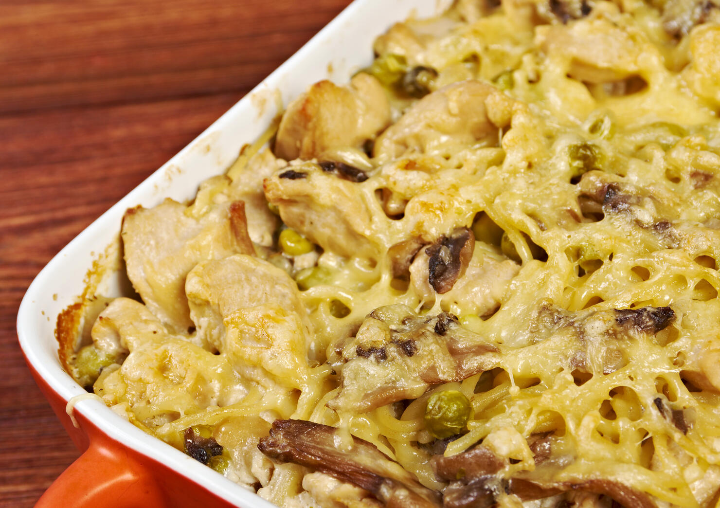 Tetrazzini is an American dish