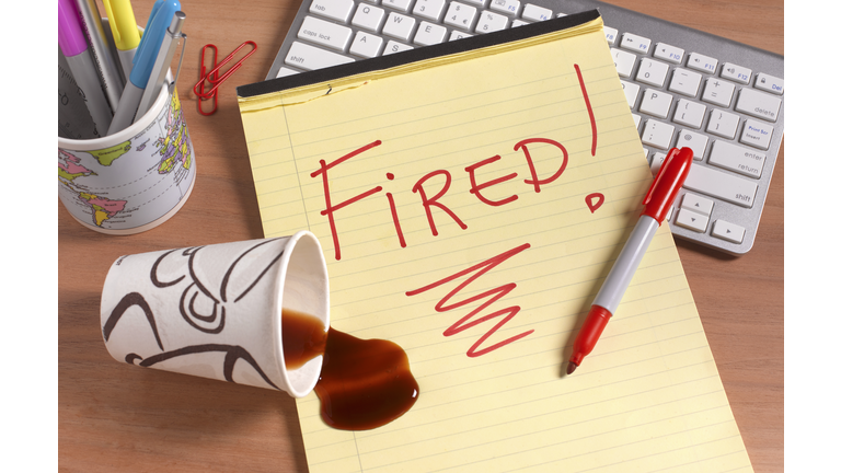 Fired office desk