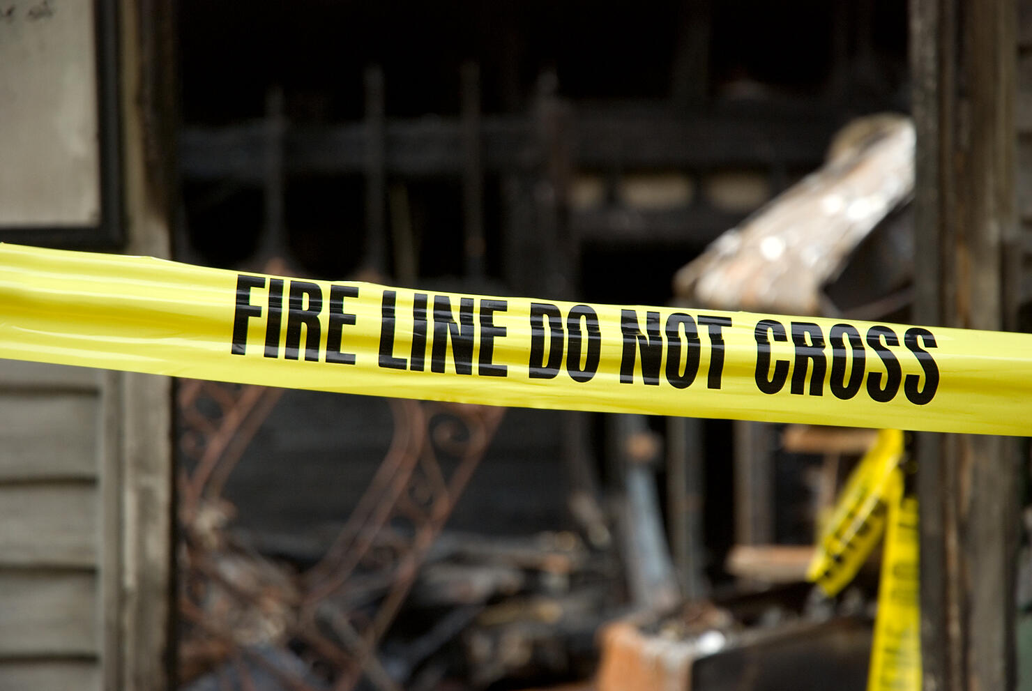 Fire Line - Destoyed Home