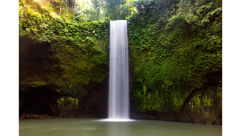 The Tibumana Waterfall near Ubud in Bali