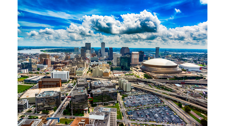 Aerial New Orleans Scenic