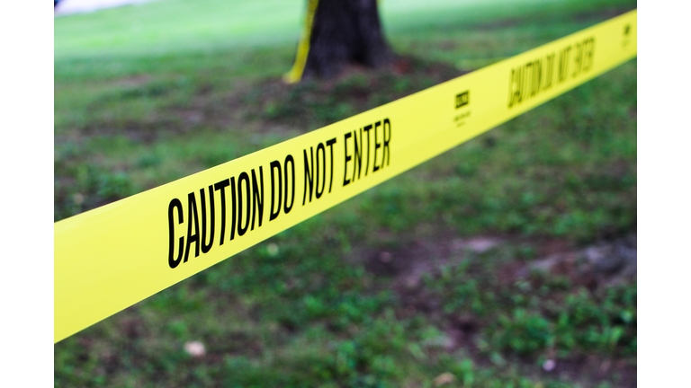 Caution Tape At Park