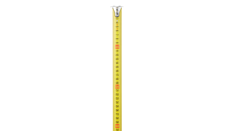 Measuring tape isolated on white background